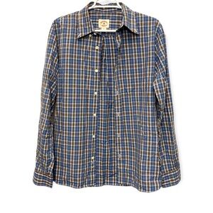 Brooks Brothers Plaid Button Front Shirt Men’s Medium